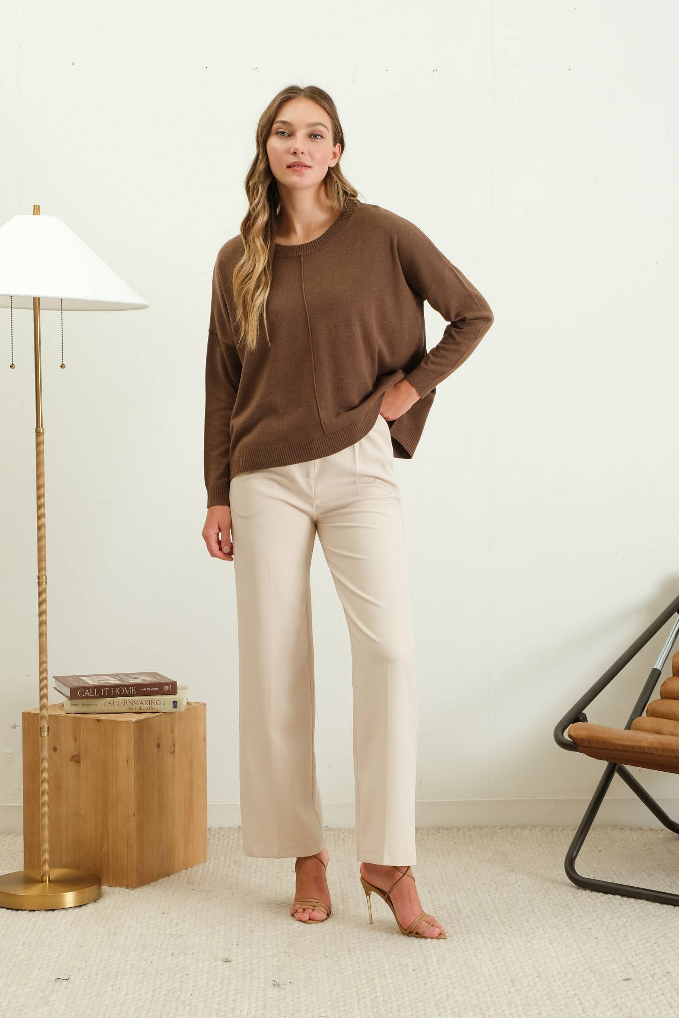 Everyday Sweater - Tan & Mocha