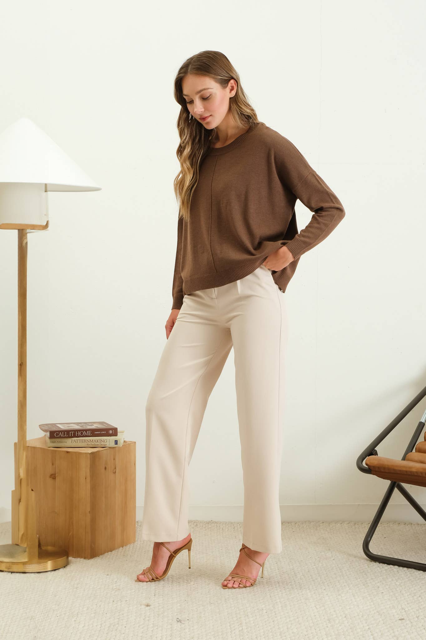 Everyday Sweater - Tan & Mocha