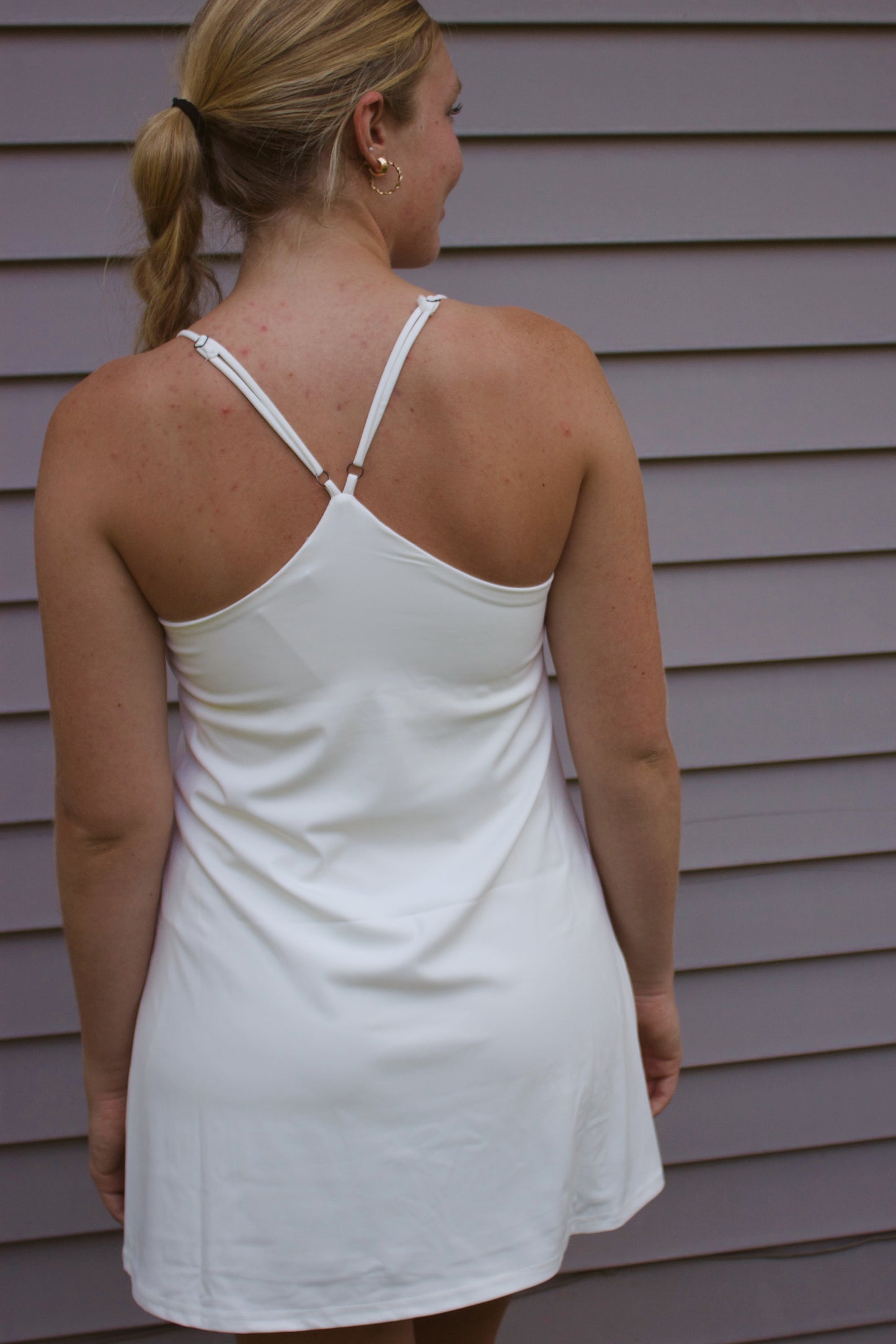 White Active Tennis Dress - Large