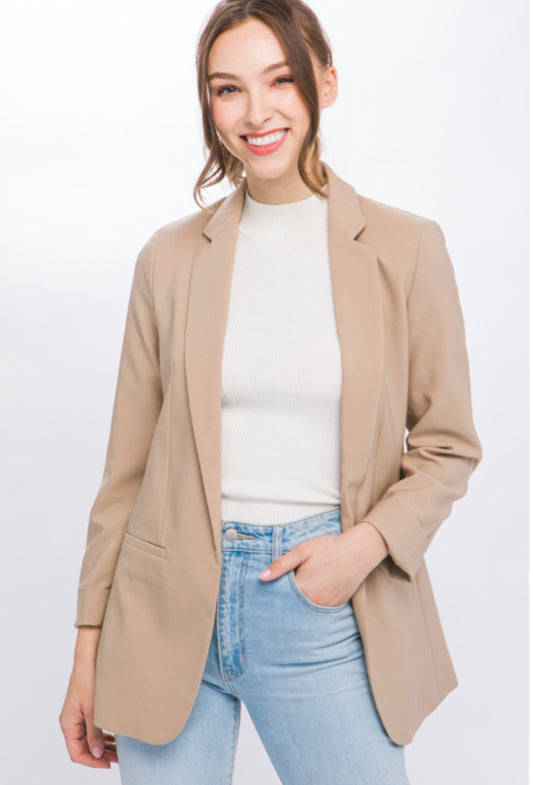 Tan Blazer Jacket